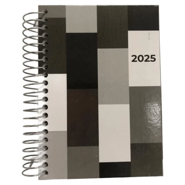 Agenda Diário 2025 Espiral Capa Dura School Basics Sortida - Confetti